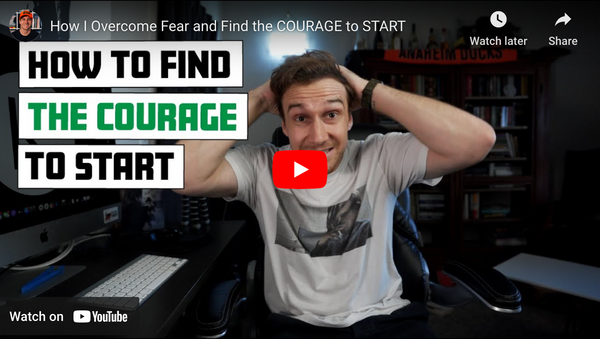 How to find the courage to start, even if you feel like you're starting with nothing.