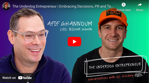 Embracing Decisions, PR, and taking risks with Afif Ghannoum, CEO of BIOHM Health